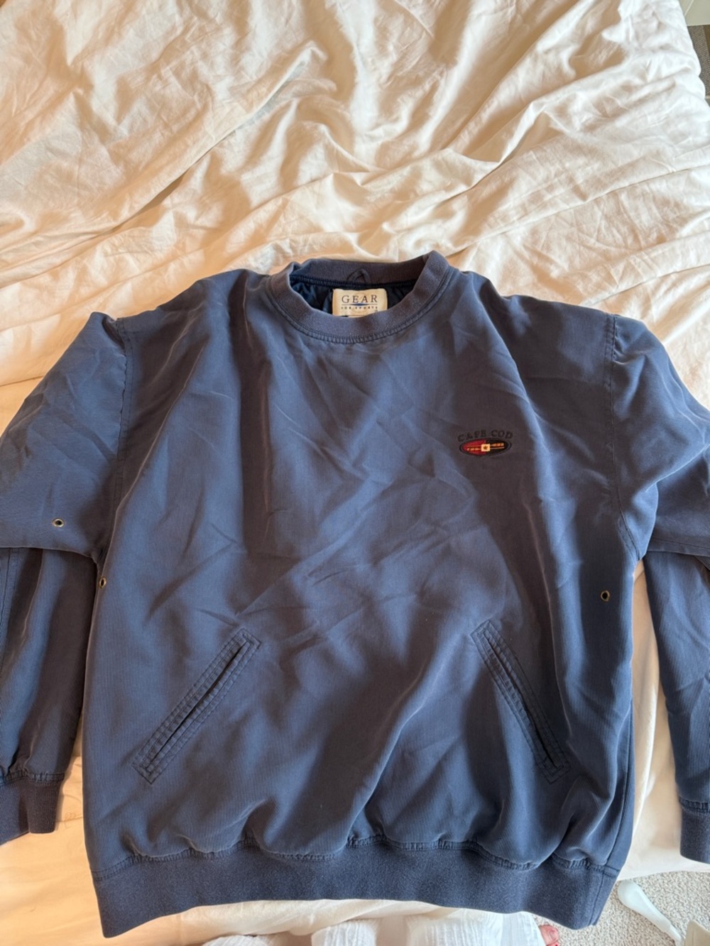 Vintage Men's Navy Cape Cod Crewneck Sweatshirt